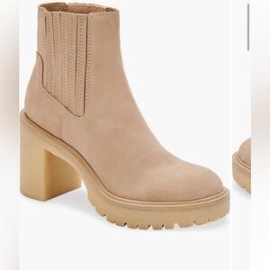 Dolce Vita Cream Heeled Boots